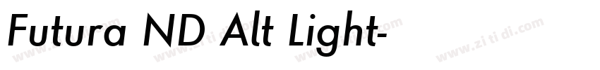 Futura ND Alt Light字体转换